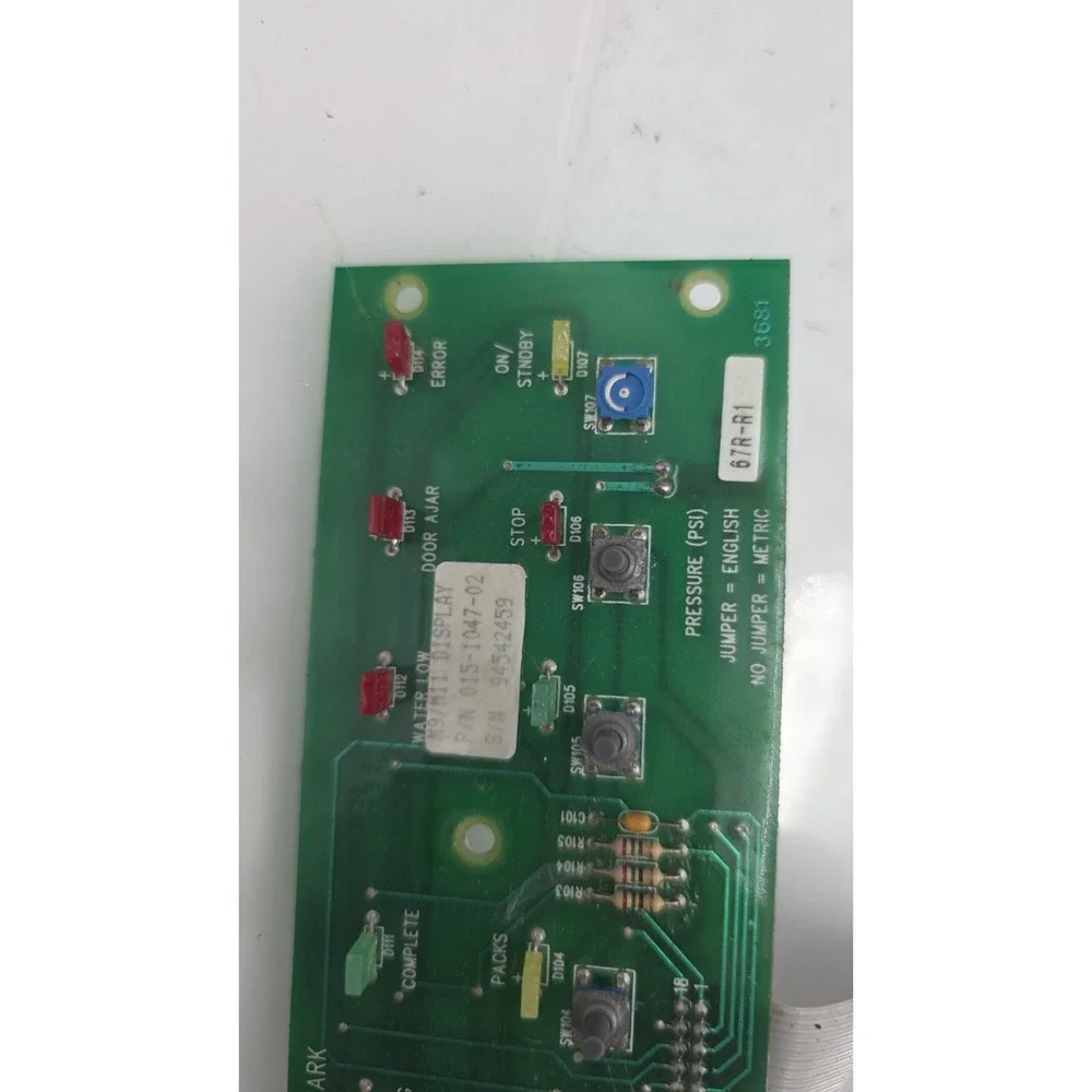 Midmark M9 Autoclave Display Part #015-1047-02